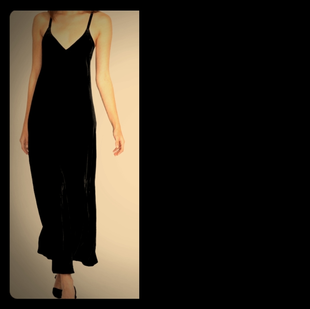 Johnny Was Black velvet dress